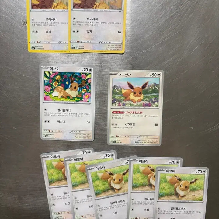 [BUNJANG] Eevee Set Pokemon Cards / 포켓몬 카드 이브이 세트