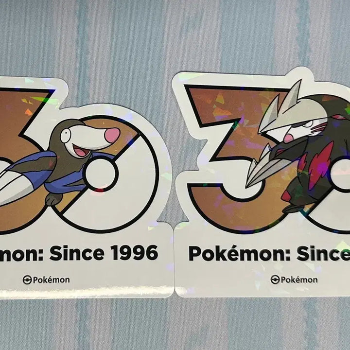 [BUNJANG] Pokemon 30th Anniversary Logo Sticker Set: Diglett &amp; Dugtrio / [포켓몬 30주년 기념 로고 스티커]두더류, 몰드류