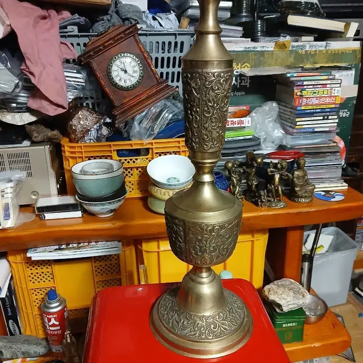 [BUNJANG] Antique Brass Stand / 골동황동스탠드