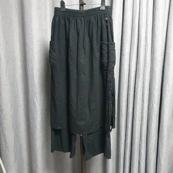 [BUNJANG] Bonded Layered Wide Pants / 본딩 레이어드 와이드팬츠