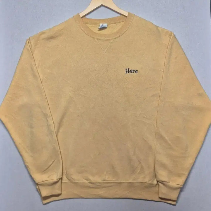 [BUNJANG] 90s Russell Yellow Sweatshirt / [L] 90s Made 러셀 옐로우 스웻 - 127