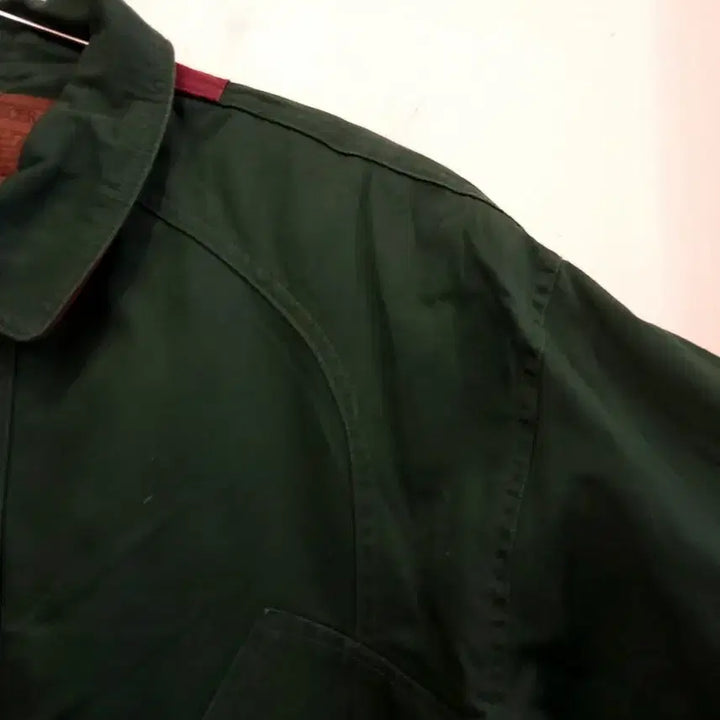 [BUNJANG] Janudecer Retro Khaki Cotton Zip-Up Jacket L / JANUDECER 레트로 카키 코튼 집업 자켓/ L