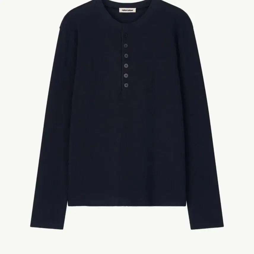 [SOLD OUT] 컬러컬러 헨리넥 네이비 2사이즈