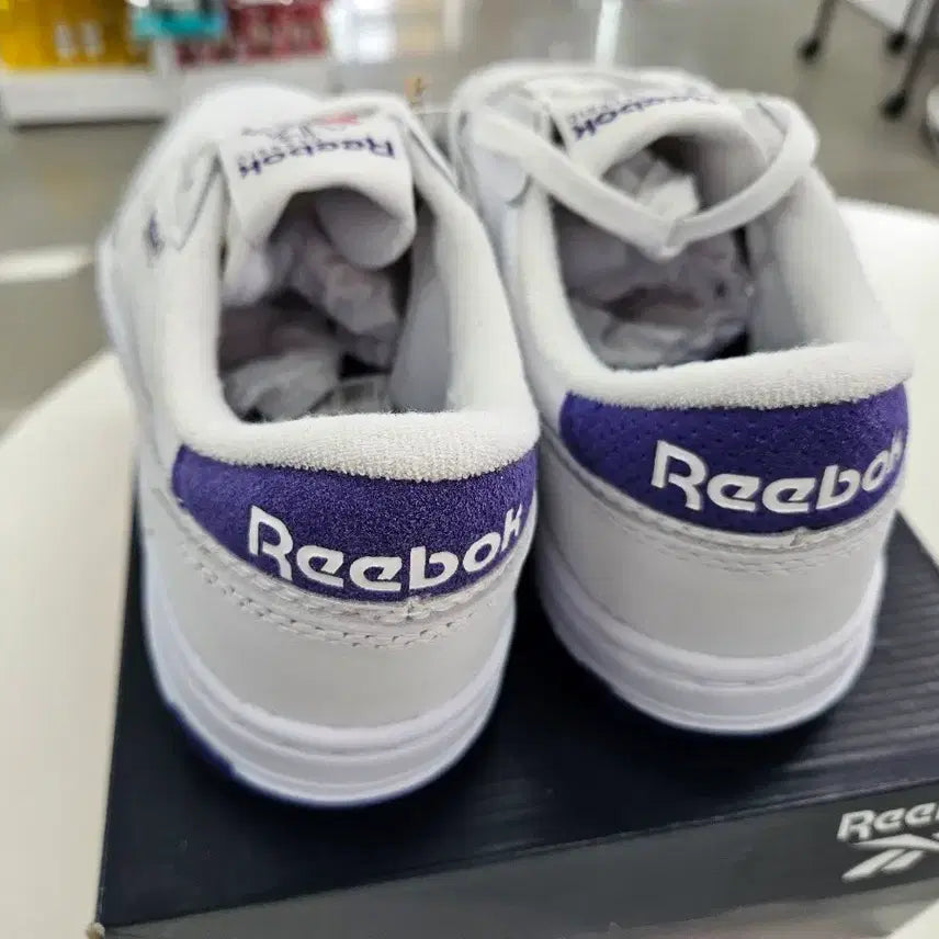 [BUNJANG] Reebok Club C Sneakers White/Purple / 리복 클럽 C 운동화 흰색 / 퍼플