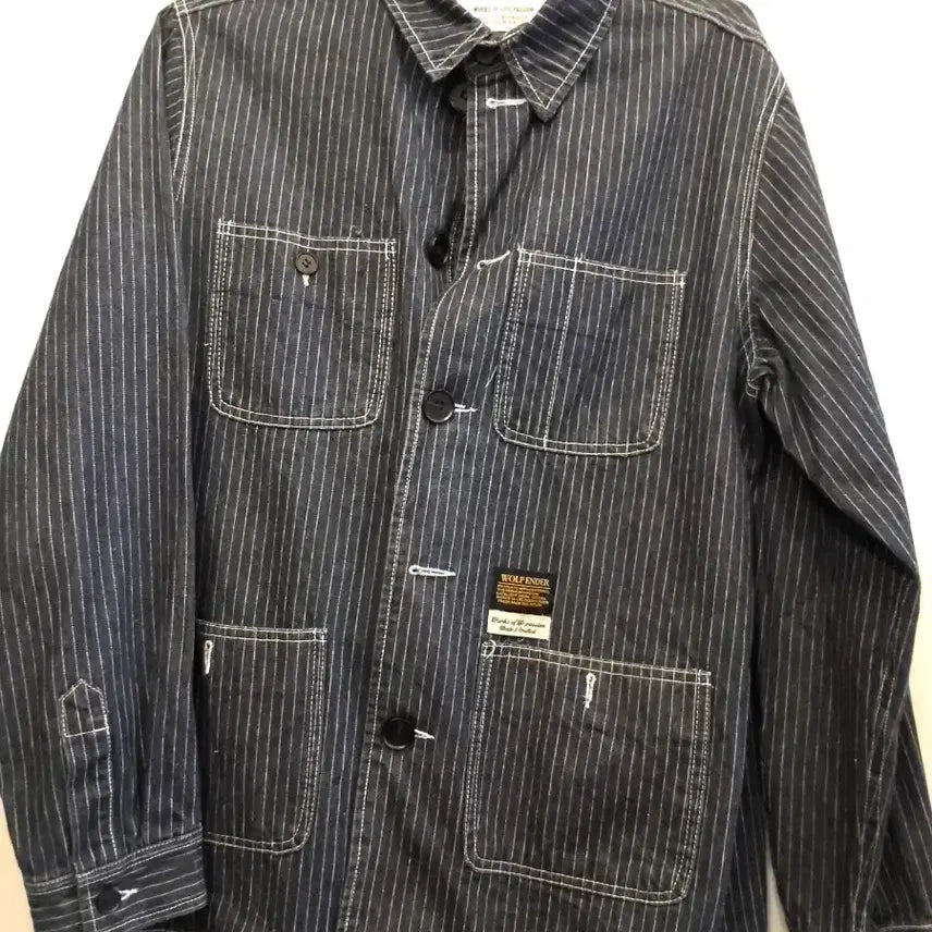 [BUNJANG] Wolf and the Amekaji Denim Work Jacket - L / 울프앤더 아메카지 데님 워크자켓/ L