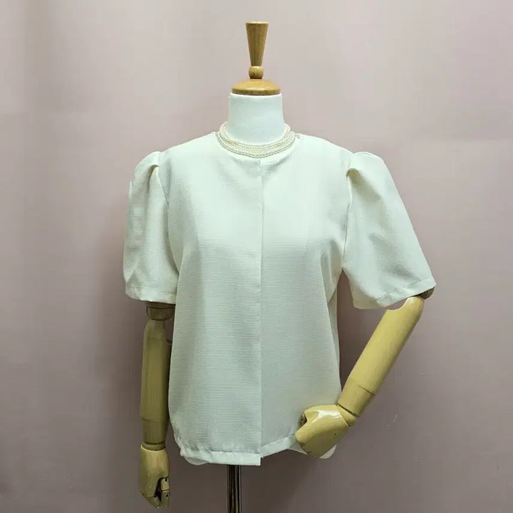 [BUNJANG] Round Neck Puff Sleeve Jacket / 라운드넥 단정 퍼프 자켓