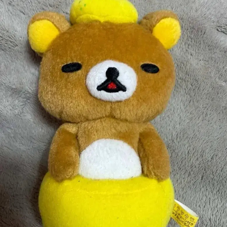 [BUNJANG] Rilakkuma Lemon Keychain Doll / 리락쿠마 레몬 키링 인형