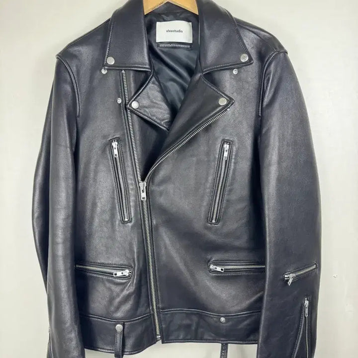[BUNJANG] VIVASTUDIO Genuine Leather Rider Jacket XL / 비바스튜디오 가죽 라이더 자켓 XL