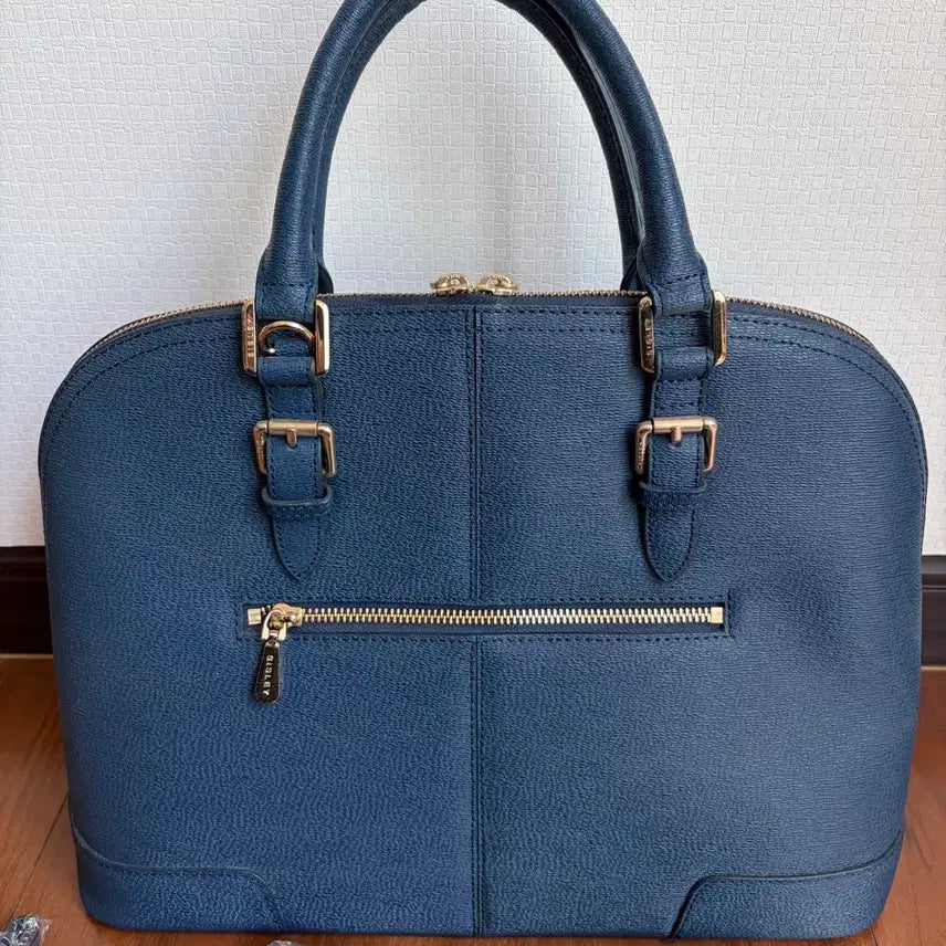 [BUNJANG] Sisley Ella Bag Navy Gold Buckle Detachable Strap / [미사용 신품] 시슬리 엘라백 미사용 신품