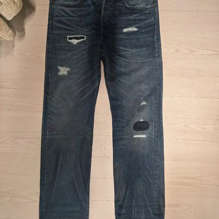 [BUNJANG] RRL Holy Selvedge Straight Jeans / 34x32 RRL 더블알엘 홀리 셀비지진 스트레이트