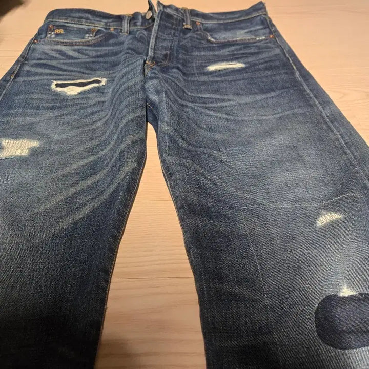 [BUNJANG] RRL Holy Selvedge Straight Jeans / 34x32 RRL 더블알엘 홀리 셀비지진 스트레이트