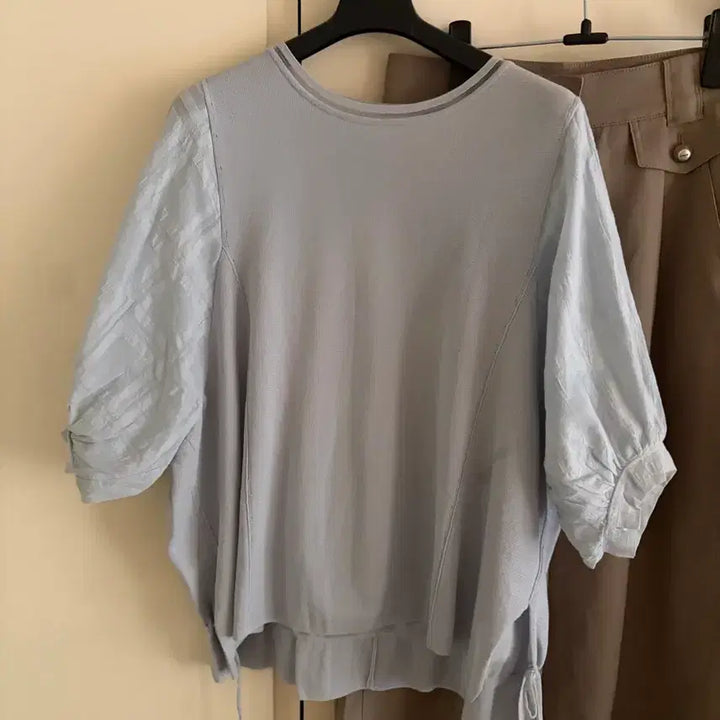 [BUNJANG] System Volume Sleeve Summer Knit / 시스템 볼륨소매 썸머니트F55-77