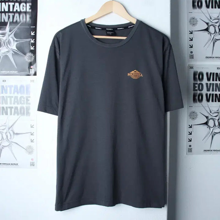 [BUNJANG] Merrell XL-2XL Functional Short Sleeve T-Shirt (Gray) / (XL-2XL) 머렐 반팔 티셔츠 빅사이즈 기능성 그레이-75A9