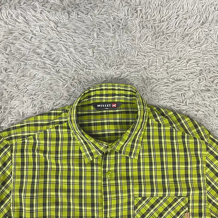 [BUNJANG] Millet Long Sleeve Check Shirt Size 100 / 밀레 긴팔 체크 셔츠 100