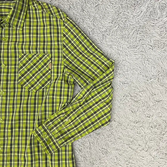 [BUNJANG] Millet Long Sleeve Check Shirt Size 100 / 밀레 긴팔 체크 셔츠 100