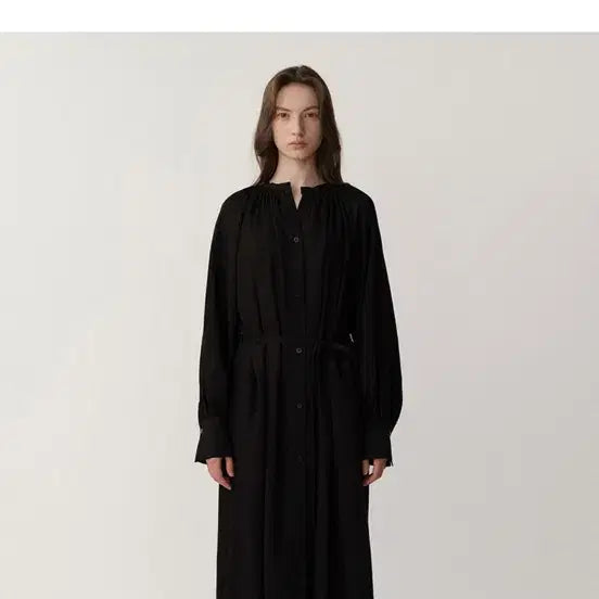 [BUNJANG] Kinder Salmon Belted Long Dress / 킨더살몬 벨티드 드레스 정가 21.8