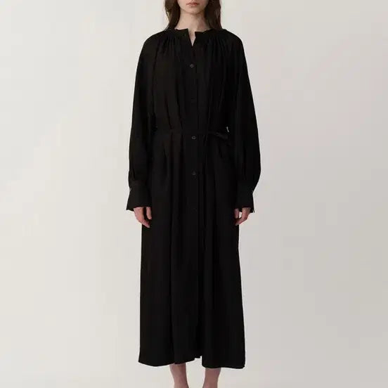 [BUNJANG] Kinder Salmon Belted Long Dress / 킨더살몬 벨티드 드레스 정가 21.8