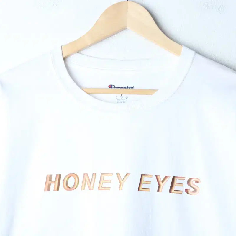 [BUNJANG] Champion Lettering T-Shirt White Old School (L-XL) / (L-XL) 챔피온 반팔 티셔츠 레터링 화이트 올드스쿨-75AD