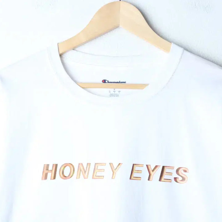 [BUNJANG] Champion Lettering T-Shirt White Old School (L-XL) / (L-XL) 챔피온 반팔 티셔츠 레터링 화이트 올드스쿨-75AD