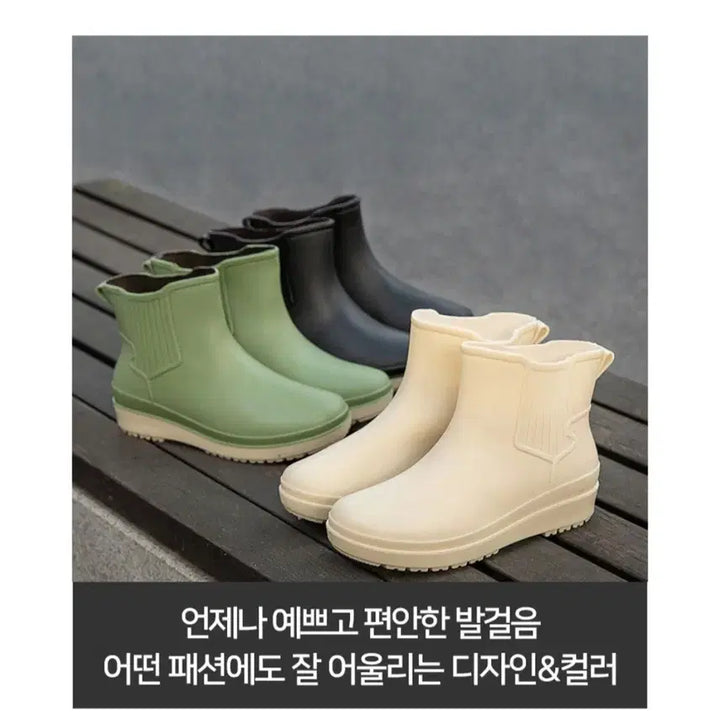 [BUNJANG] Mid-Length Rain Boots / 미들 레인부츠