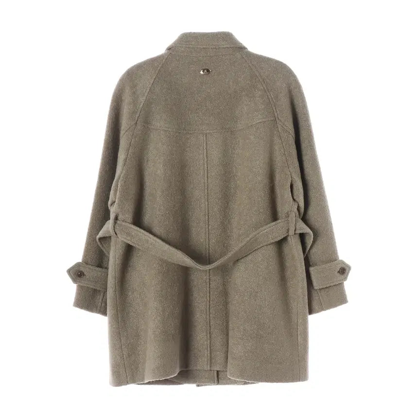 [BUNJANG] 25FW Bouclé Wool Half Coat - Vintage Khaki / (새상품) 썸웨어버터 25FW 부클 울 하프 코트 빈티지 카키