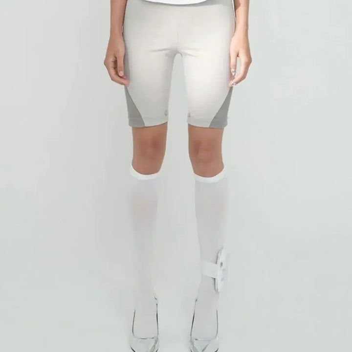 [BUNJANG] Ojos Seperate Biker Shorts - Beige / Ojos / 오호스 seperate biker shorts