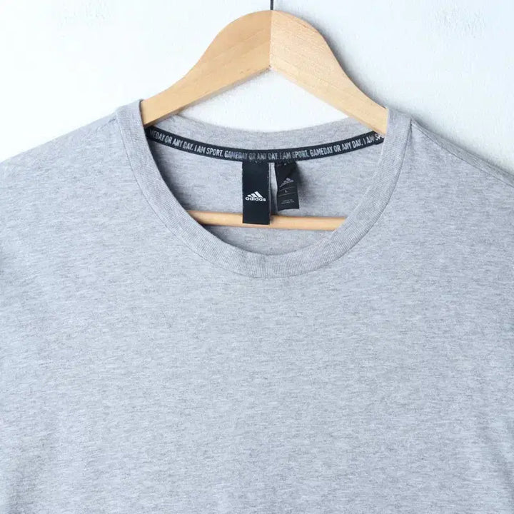 [BUNJANG] Adidas Small Logo T-Shirt Grey Old School / (L-XL) 아디다스 반팔 티셔츠 스몰로고 그레이 올드스쿨-75B1