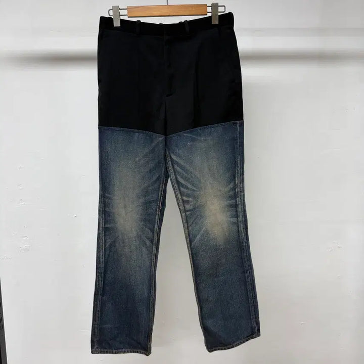 [BUNJANG] Balenciaga x 10 Corso Como Seoul Mixed Denim Pants Size 48 / 발렌시아가 10꼬르소꼬모 믹스 데님 팬츠 48  JS51