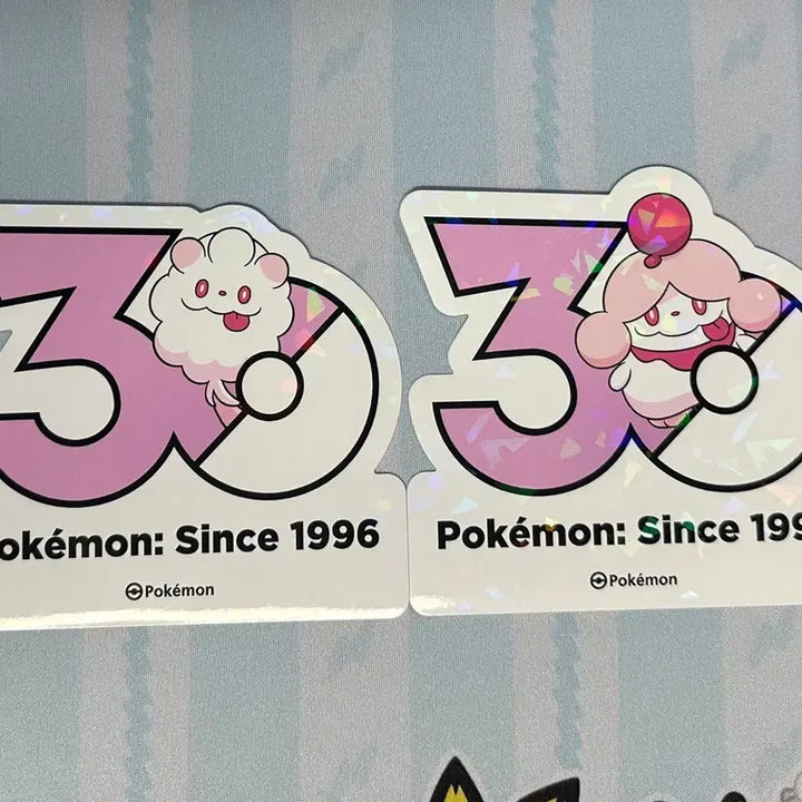 [BUNJANG] Pokemon 30th Anniversary Logo Sticker / [포켓몬 30주년 기념 로고 스티커]나룸퍼프, 나루림
