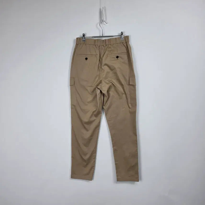 [BUNJANG] ENDU Baggy Fit Beige Cargo Banding Pants Men&