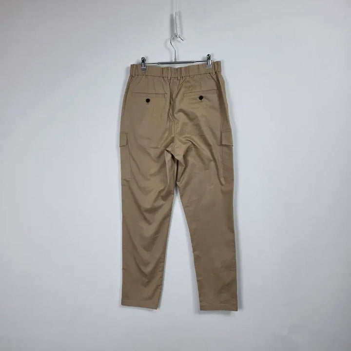 [BUNJANG] ENDU Baggy Fit Beige Cargo Banding Pants Men&