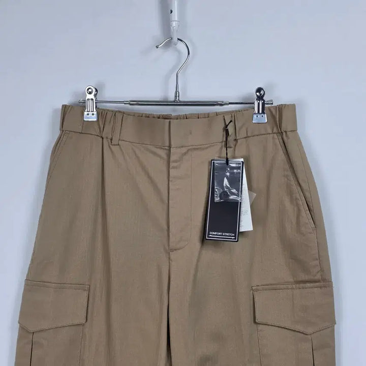 [BUNJANG] ENDU Baggy Fit Beige Cargo Banding Pants Men&