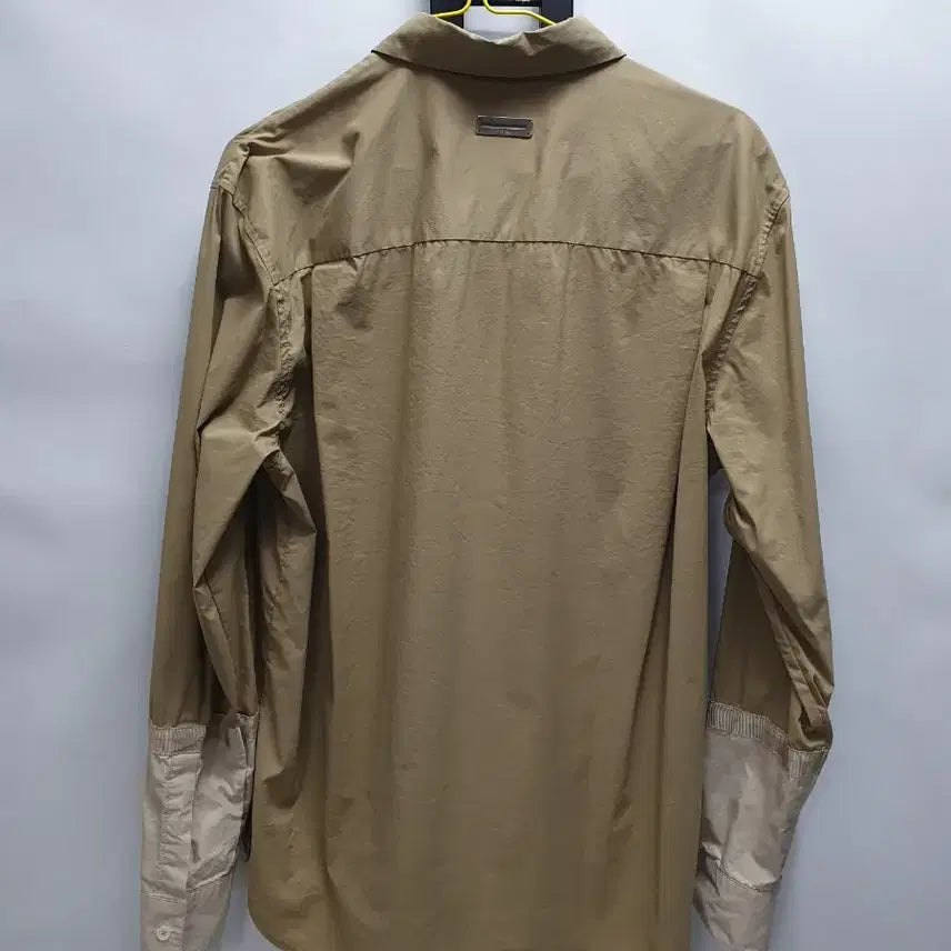 [BUNJANG] System Homme Nylon Blend Long Sleeve Shirt with Steel Logo / 시스템옴므 셔츠 긴팔 나일론 블랜드 스틸로고 남방 100