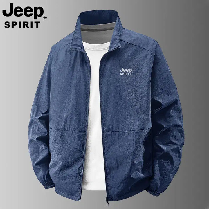 [BUNJANG] JEEP SPIRIT Lightweight Windbreaker Zip-Up Jacket / JEEP SPIRIT 남자 봄가을 경량 바람막이 집업