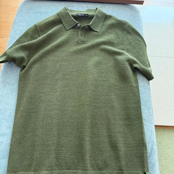 [BUNJANG] Baso Homme Khaki PK T-Shirt / 바쏘 옴므 카키색 PK 티셔츠