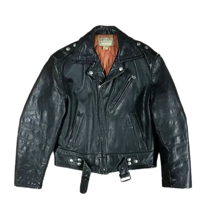 [BUNJANG] Vintage 1960s Sears Steerhide Leather Rider Jacket / 빈티지 60s Sears 레더 라이더 자켓