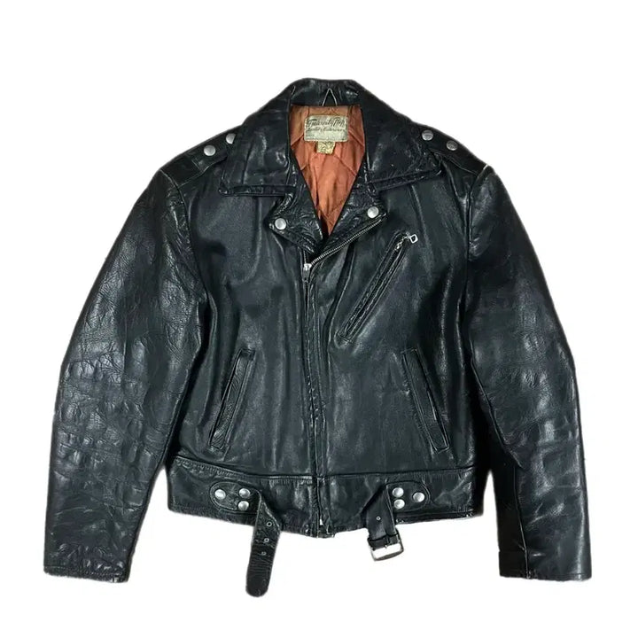 [BUNJANG] Vintage 1960s Sears Steerhide Leather Rider Jacket / 빈티지 60s Sears 레더 라이더 자켓