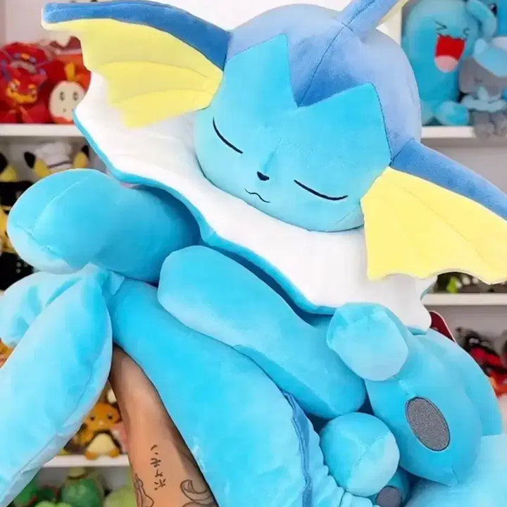 [BUNJANG] Pokemon Sleeping Vaporeon Plush Doll (North America Exclusive) / 현물) 포켓몬스터 잠자는 샤미드 인형 누이 북미한정 님피아 이브이