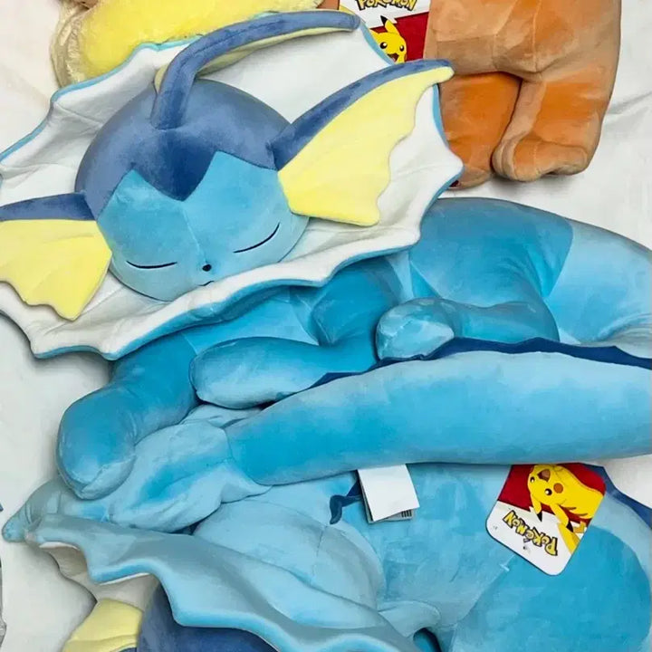 [BUNJANG] Pokemon Sleeping Vaporeon Plush Doll (North America Exclusive) / 현물) 포켓몬스터 잠자는 샤미드 인형 누이 북미한정 님피아 이브이