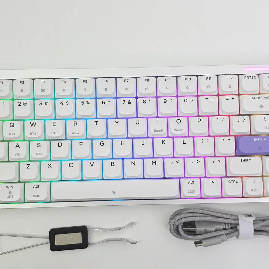 [BUNJANG] Epomaker LUMA84 Full Aluminum Low-Profile Keyboard White / 에포메이커 풀알루미늄 로우프로파일 키보드 LUMA84 루마84 화이트