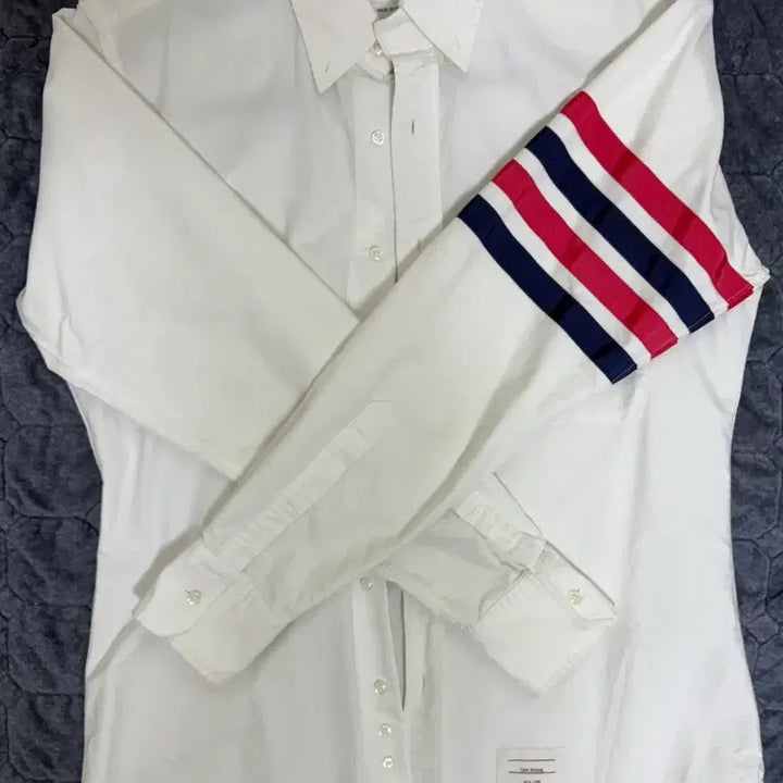 [BUNJANG] Thom Browne Diagonal Stripe Armband Shirt Size 3 / 톰브라운 사선완장 셔츠 [3] 사이즈