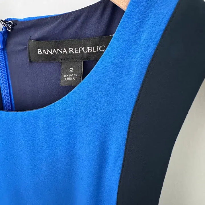 [BUNJANG] Banana Republic Pleated Long Dress Blue Pattern / 바나나리퍼블릭 플리츠 원피스 블루 패턴