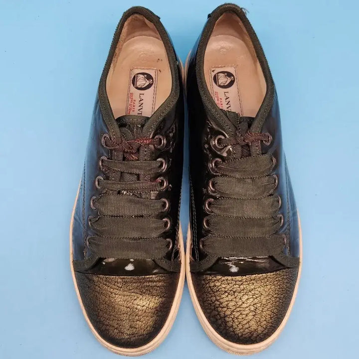 [BUNJANG] Lanvin Velour Sneakers Size 245 / hh 랑방 벨루어 스니커즈 245