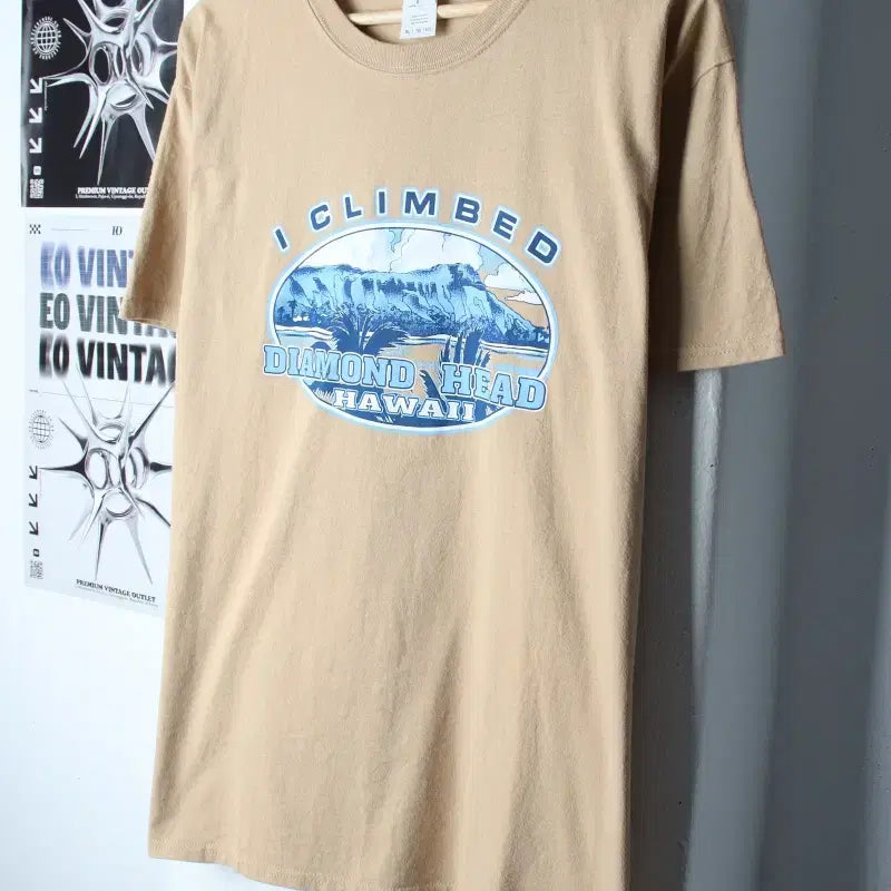 [BUNJANG] Gildan Oversized T-Shirt Hawaii Beige XL-2XL / (XL-2XL) 길단 반팔 티셔츠 빅사이즈 하와이 베이지-75BA