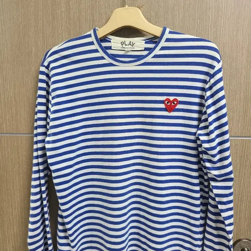 [BUNJANG] Comme des Garçons PLAY Striped Long Sleeve T-Shirt / 꼼데가르송 플레이 스트라이프 긴팔티