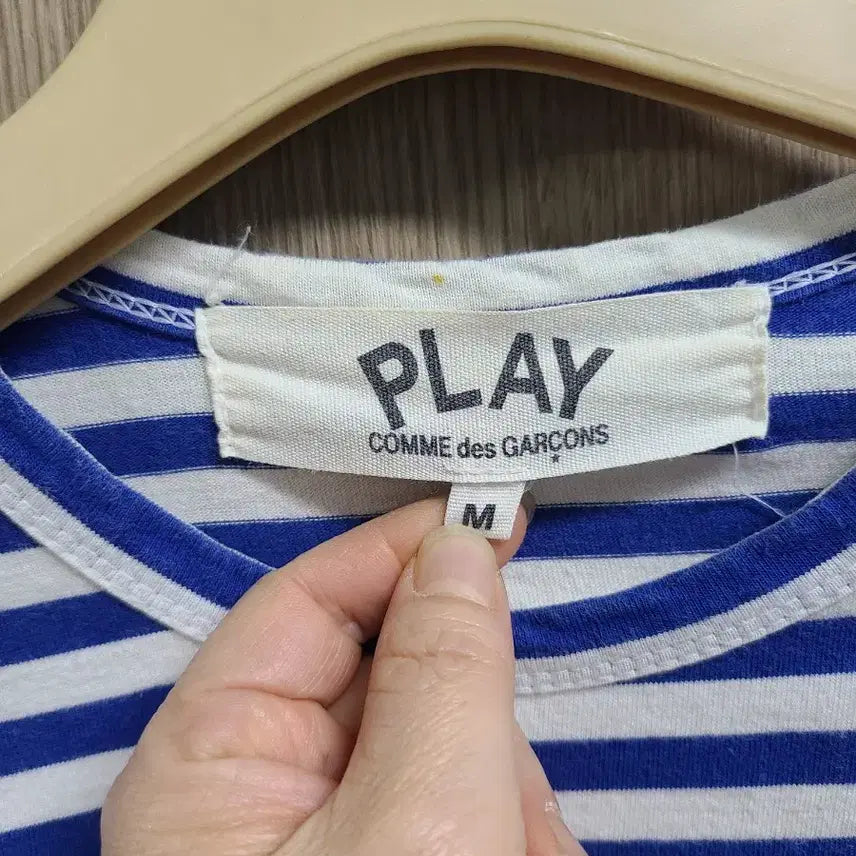 [BUNJANG] Comme des Garçons PLAY Striped Long Sleeve T-Shirt / 꼼데가르송 플레이 스트라이프 긴팔티