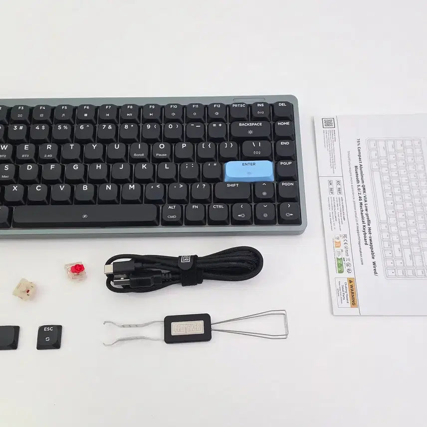 [BUNJANG] Epomaker LUMA84 Full Aluminum Low-Profile Keyboard (Black) / 에포메이커 풀알루미늄 로우프로파일 키보드 LUMA84 루마84 블랙