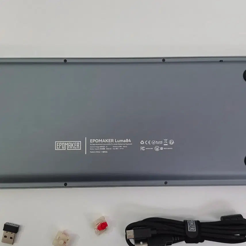 [BUNJANG] Epomaker LUMA84 Full Aluminum Low-Profile Keyboard (Black) / 에포메이커 풀알루미늄 로우프로파일 키보드 LUMA84 루마84 블랙