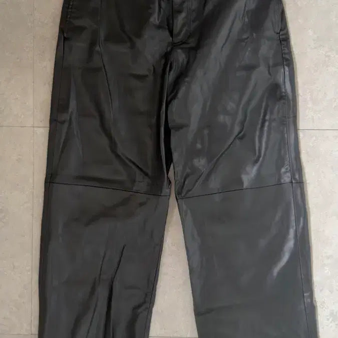 [BUNJANG] Zara Black Leather Pants / 자라 블랙 팬츠