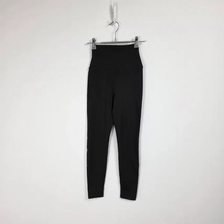 [BUNJANG] STL Black High-Waist 9-Part Leggings - Women&